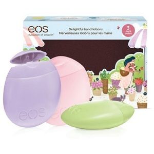 EOS limited edition 3 pack hand lotion set. New.